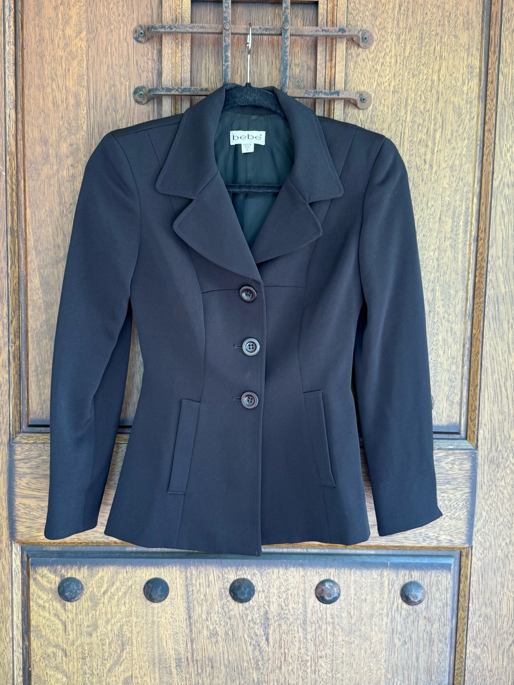 Bebe Black Tailored Women's Blazer Jacket Size 0